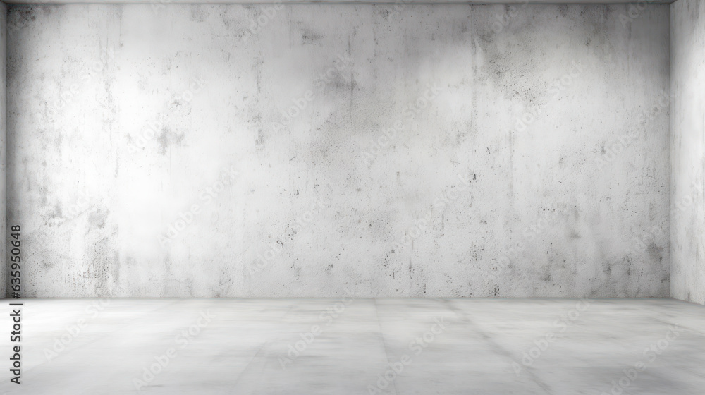 Blank concrete white color wall in an empty room Blank concrete white color wall in an empty room