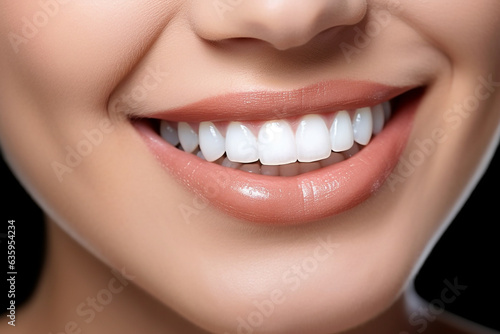 Beautiful smile with strong white teeth