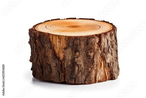 Log firewood isolated on white background