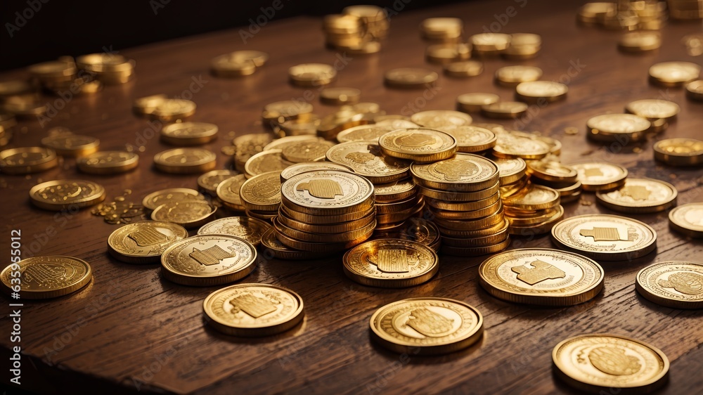 coins on the table coins on the table