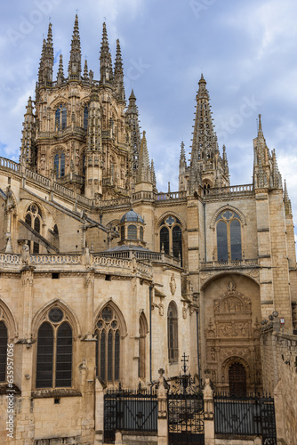 Burgos Cathedral, catholic church of French Gothic style. Burgos, Spain.