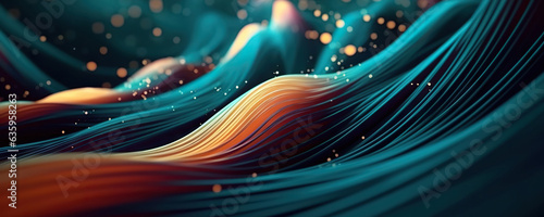 Abstract digital background. Can be used for technological processes, neural networks and AI, digital storages, sound and graphic forms, science, education, etc.