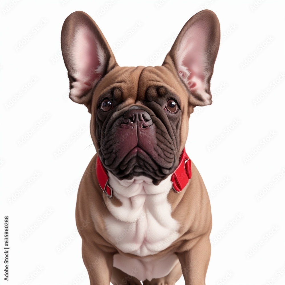 Fototapeta premium french bulldog isolated on white