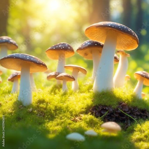 mushrooms in the grass © emdadul