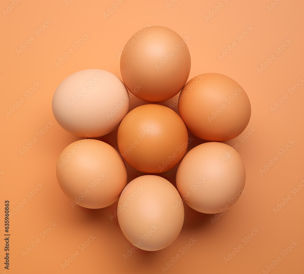 clean chicken eggs in a minimalist style clean chicken eggs in a minimalist style