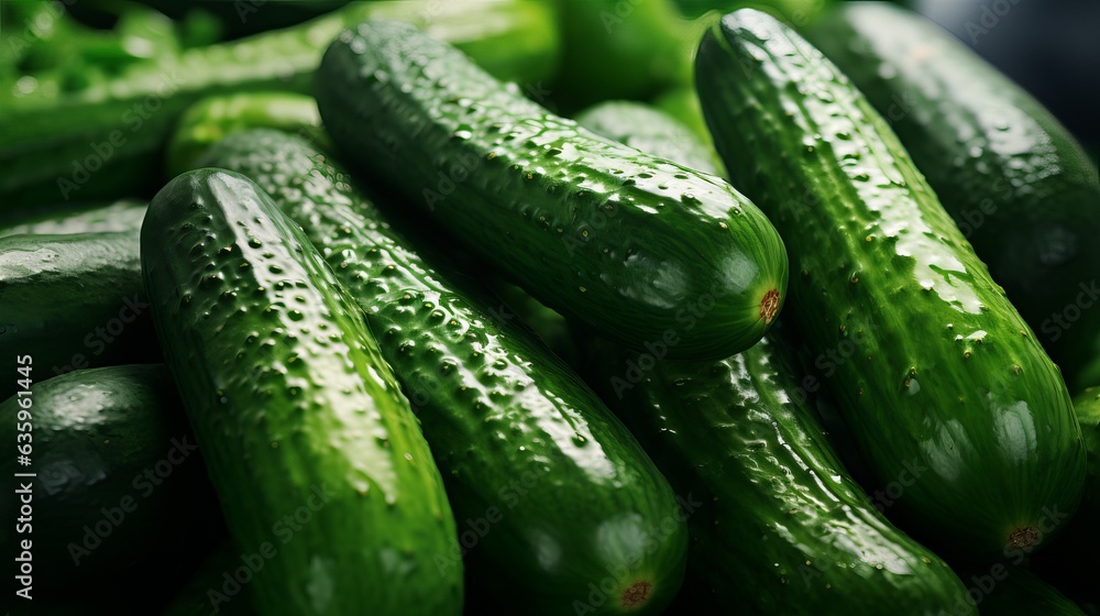 Cucumber on dark wood texture background Cucumber on dark wood texture background