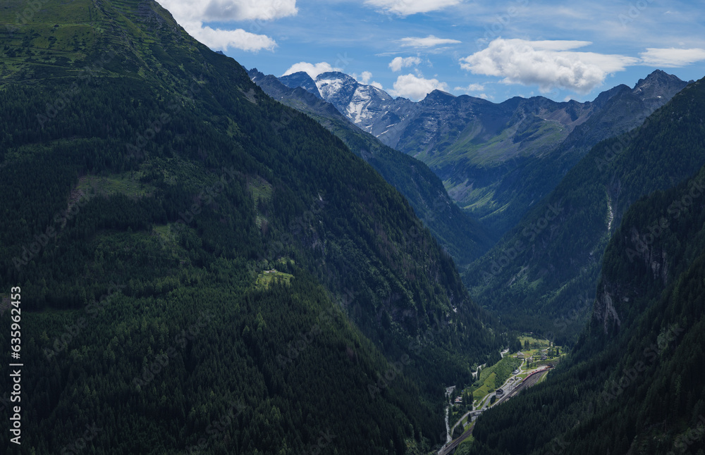 mountain landscape in Austrian alps, Badgastein mountain landscape in Austrian alps, Badgastein