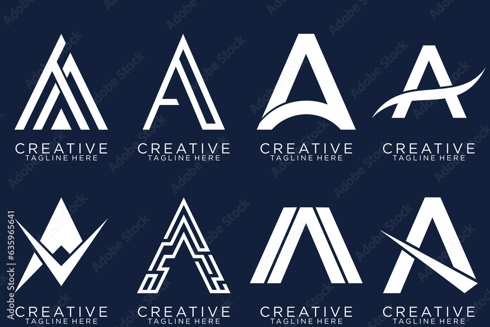 letter a logo collection, Abstract letter A logo design. icons for business of luxury, elegant, simple letter a logo collection, Abstract letter A logo design. icons for business of luxury, elegant, simple
