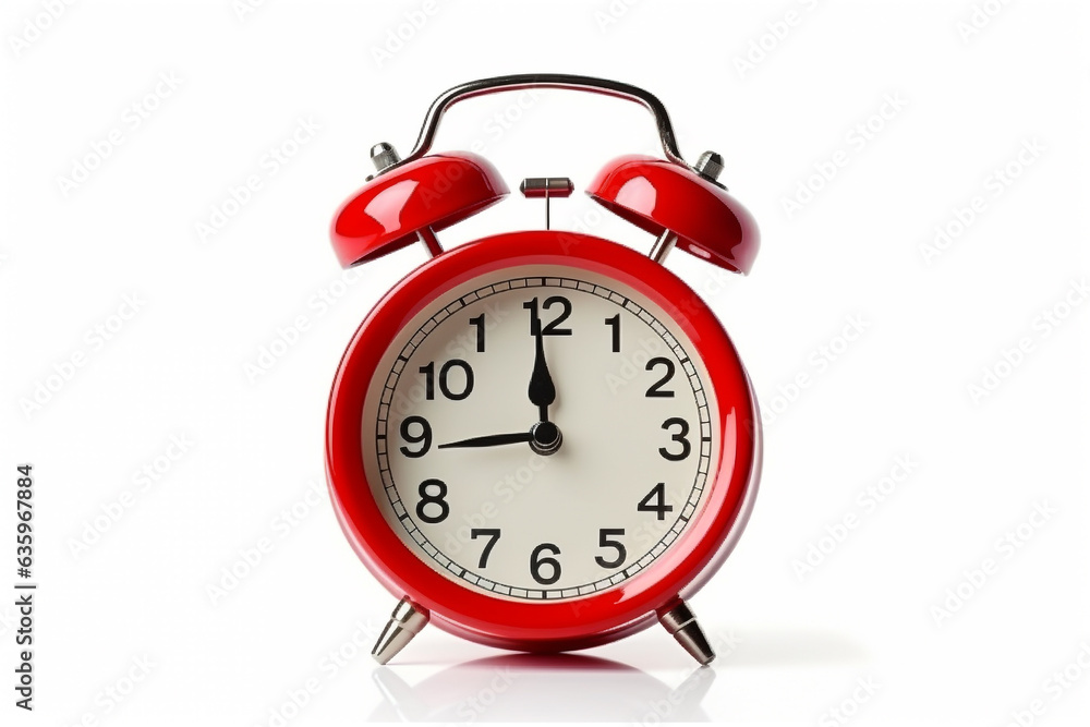 Alarm clock isolated on white background. Alarm clock isolated on white background.