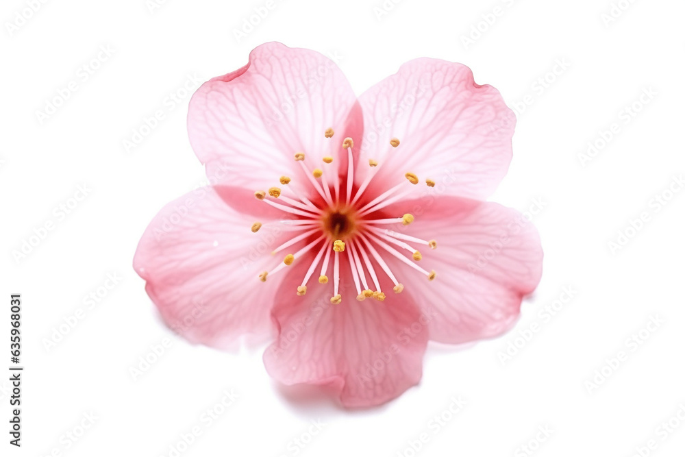 Cherry blossoms isolated on white background. Cherry blossoms isolated on white background.