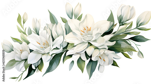 FLORES, ESTILO ACUARELA FONDO BLANCO 