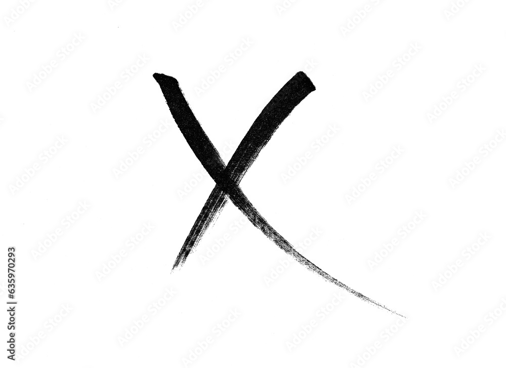 marker cross isolated mark hand draw marker cross isolated mark hand draw