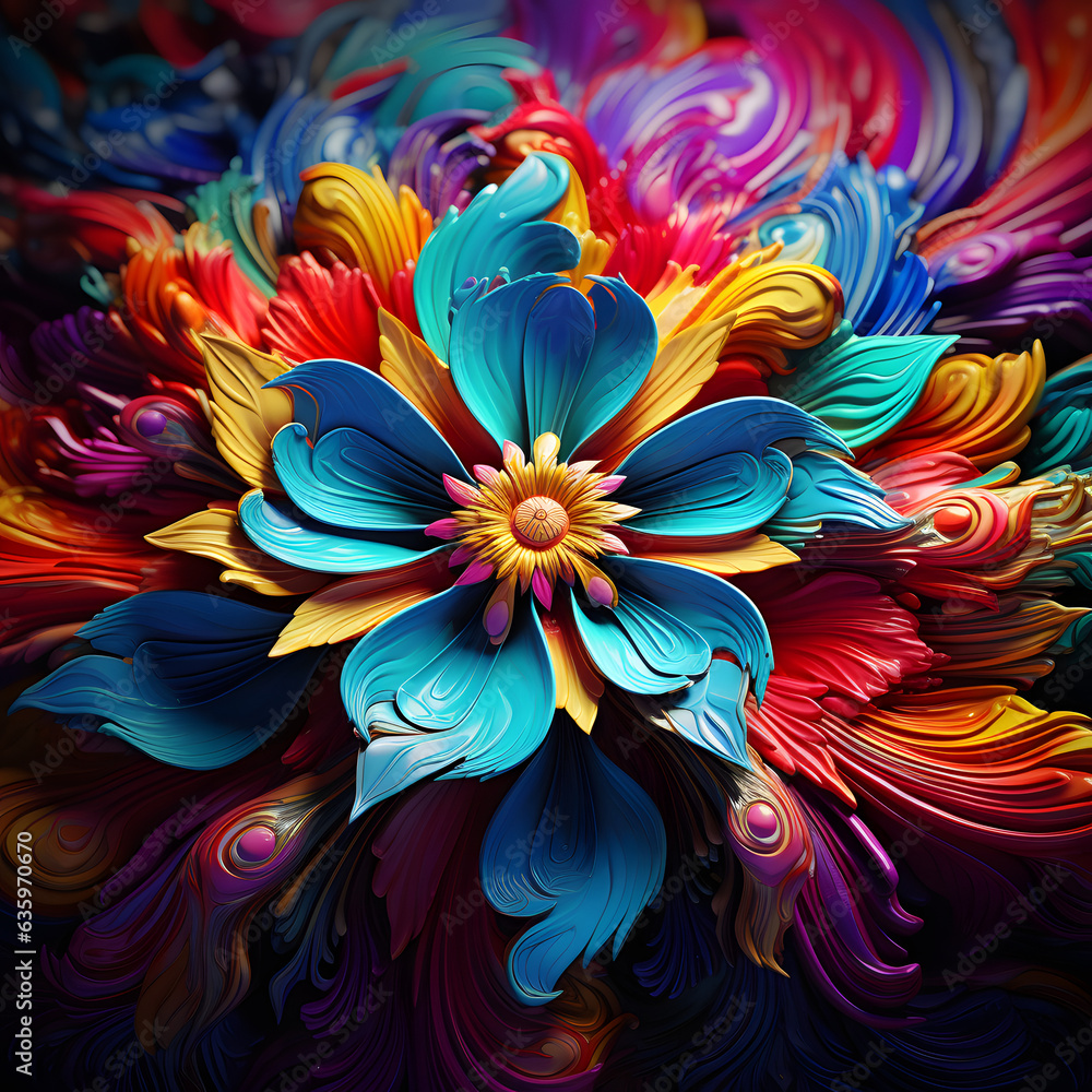 Obraz premium Unique and visually striking images with abstract concepts and creative designs. Generated AI