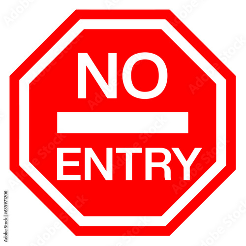 No entry road signs. Vector design.