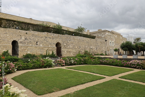 Les jardins du château, ville de Angers, département du Maine et Loire, France