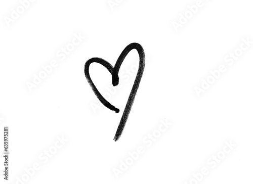 Foto marker heart isolated hand draw