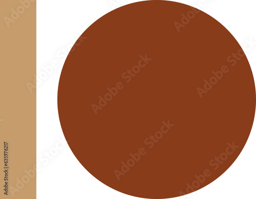 Geometric Shapes Mid Century Style, Brown, Beige, Aesthetic elements