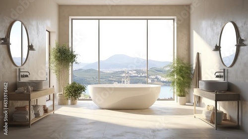 Beautiful modern bathroom designs with a jacuzzi tub