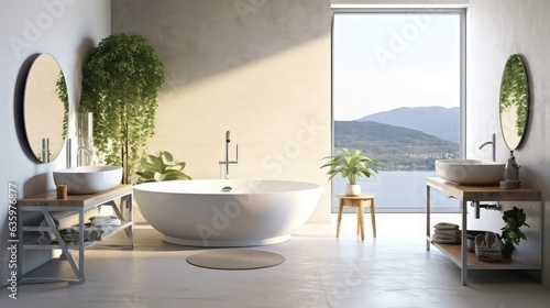 Beautiful modern bathroom designs with a jacuzzi tub