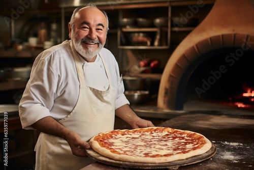 Traditional pizza maker Generative AI