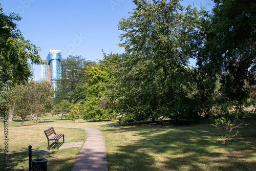 Beautiful photo in the park in Chisinau