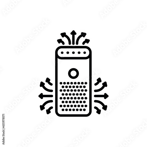 Air ionizer color line icon. Household appliance.