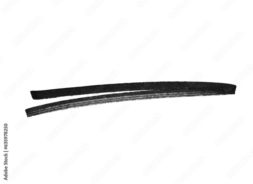 marker lines isolated brush stroke mark hand draw marker lines isolated brush stroke mark hand draw