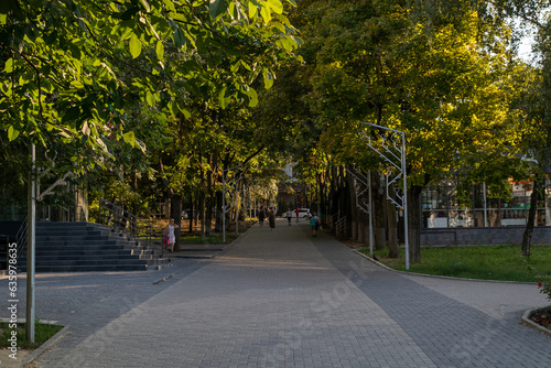 road in the park in Chisinau