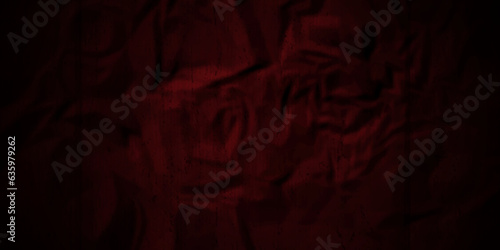 Dark red crumple paper wrinkled poster template ,blank glued creased paper texture background. red paper crumled backdrop background. used for cardboard and clarkboard.