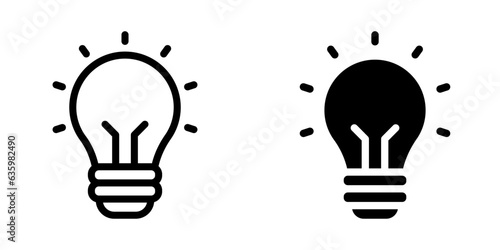 Bulb icon. idea sign for mobile concept and web design. vector illustration