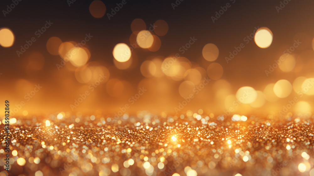 Shimmering Gold Bokeh Background Shimmering Gold Bokeh Background