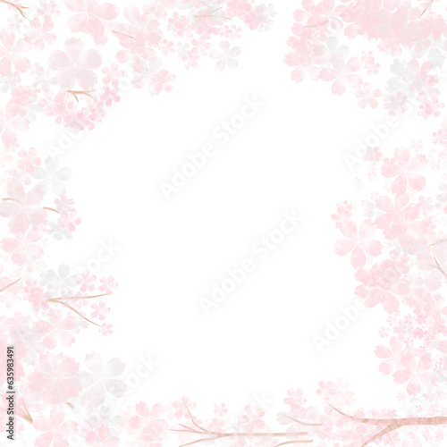 Pastel watercolor cherry blossoms frame wallpapers are suitable for those who want an artistic background.