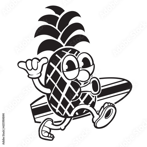 Pineapple Surfer Dude