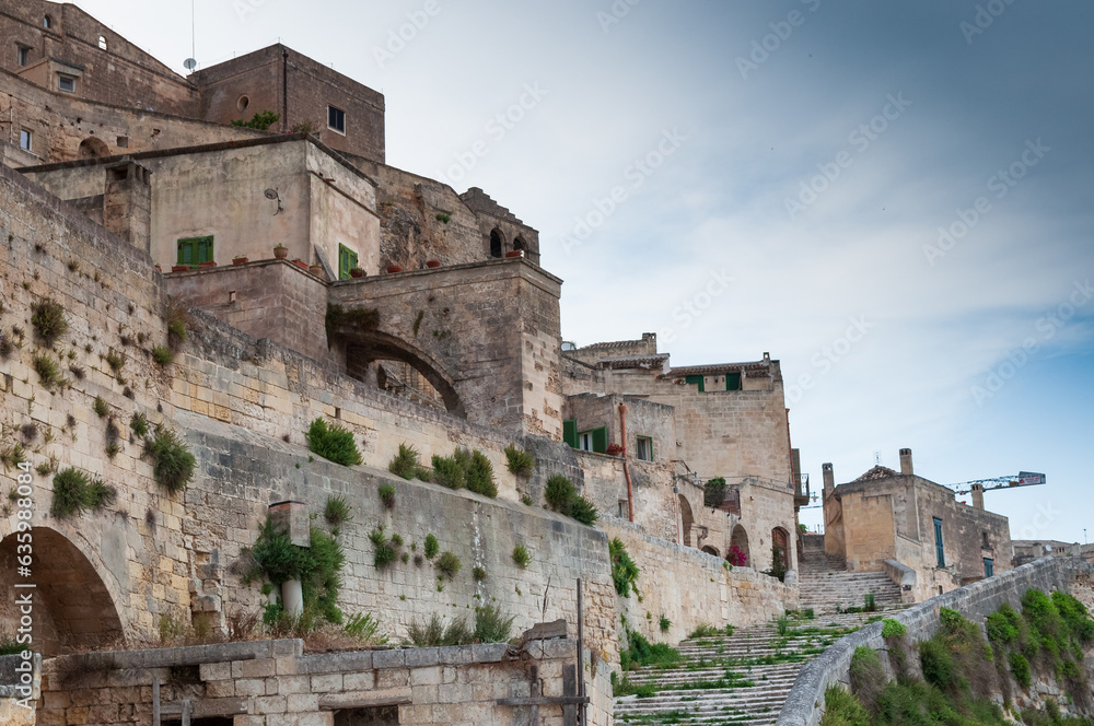 Historic city of Matera, known all over the world for the historic Sassi di Matera in Italy