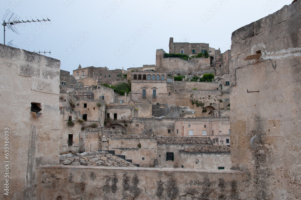 Historic city of Matera, known all over the world for the historic Sassi di Matera in Italy