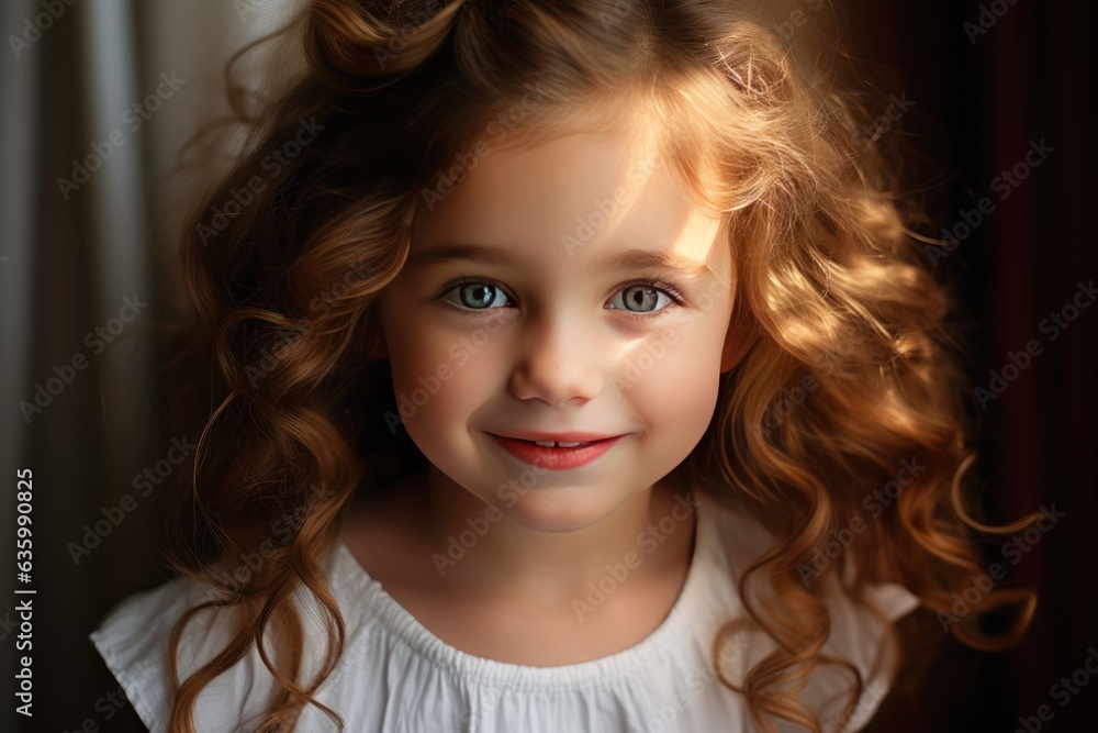 Charming child girl with a beautiful smile. Charming child girl with a beautiful smile.