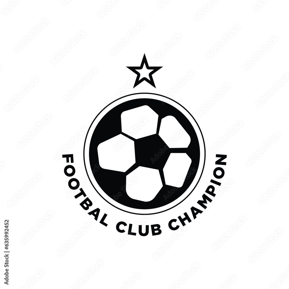 Fototapeta premium vector football logo or football logo football club sign