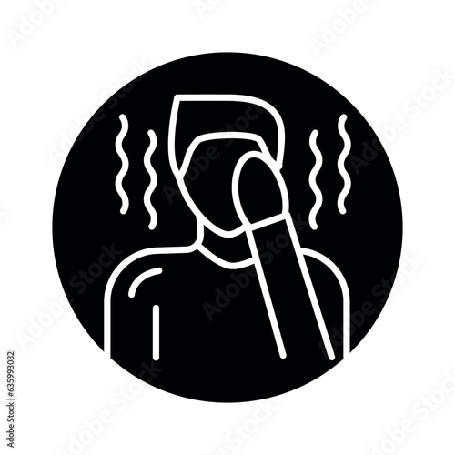 Weakness line icon. Isolated vector element.