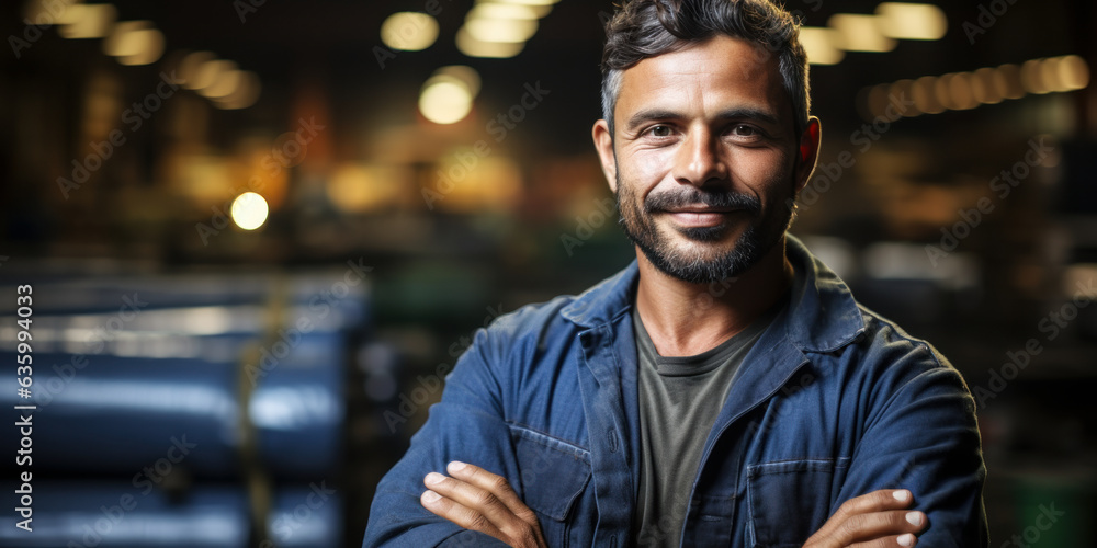 Portrait of a Factory Worker: Confidence and Pride