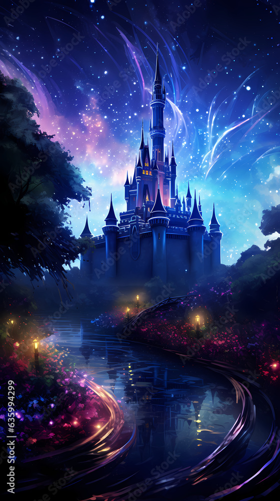 Obraz premium Fantasy World Castle