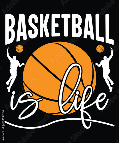 New Basketball typography graphic t-shirt design for men women and kids
