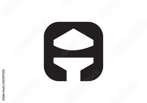 capital letter A text design for your business