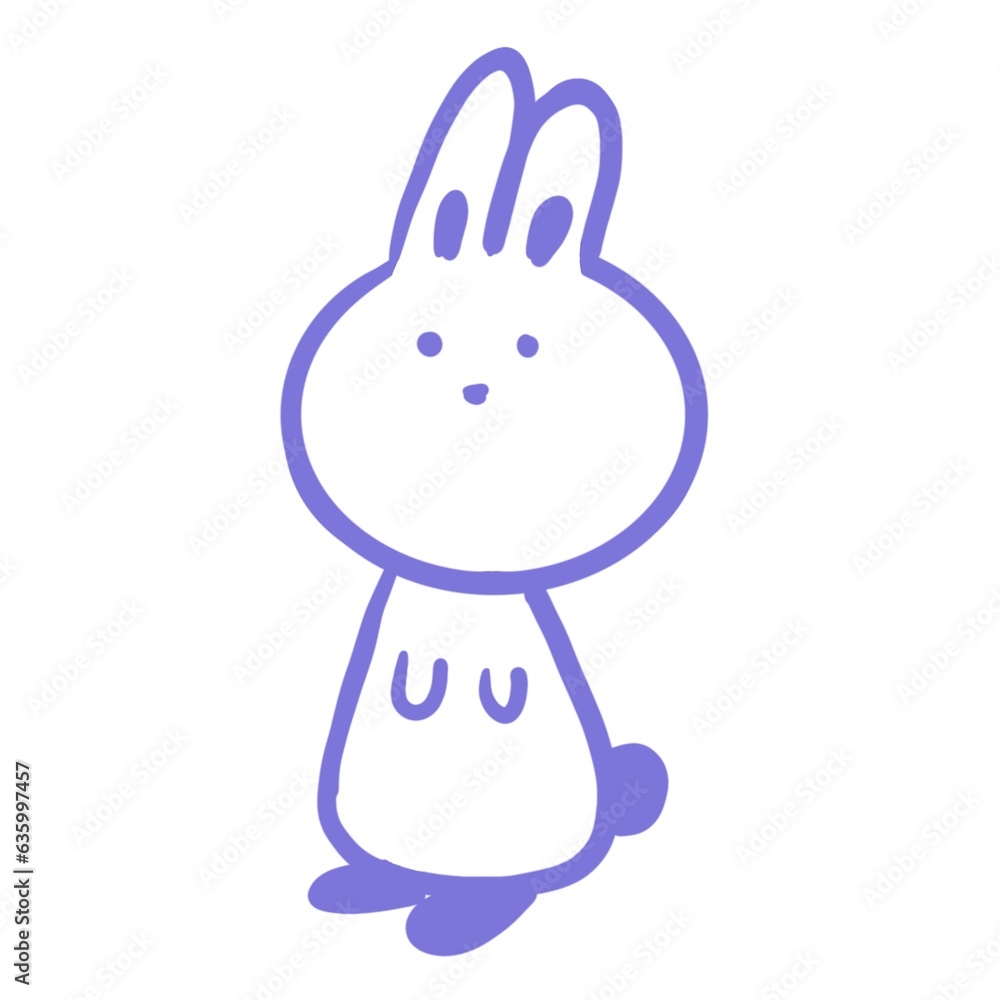 Obraz premium rabbit in the snow