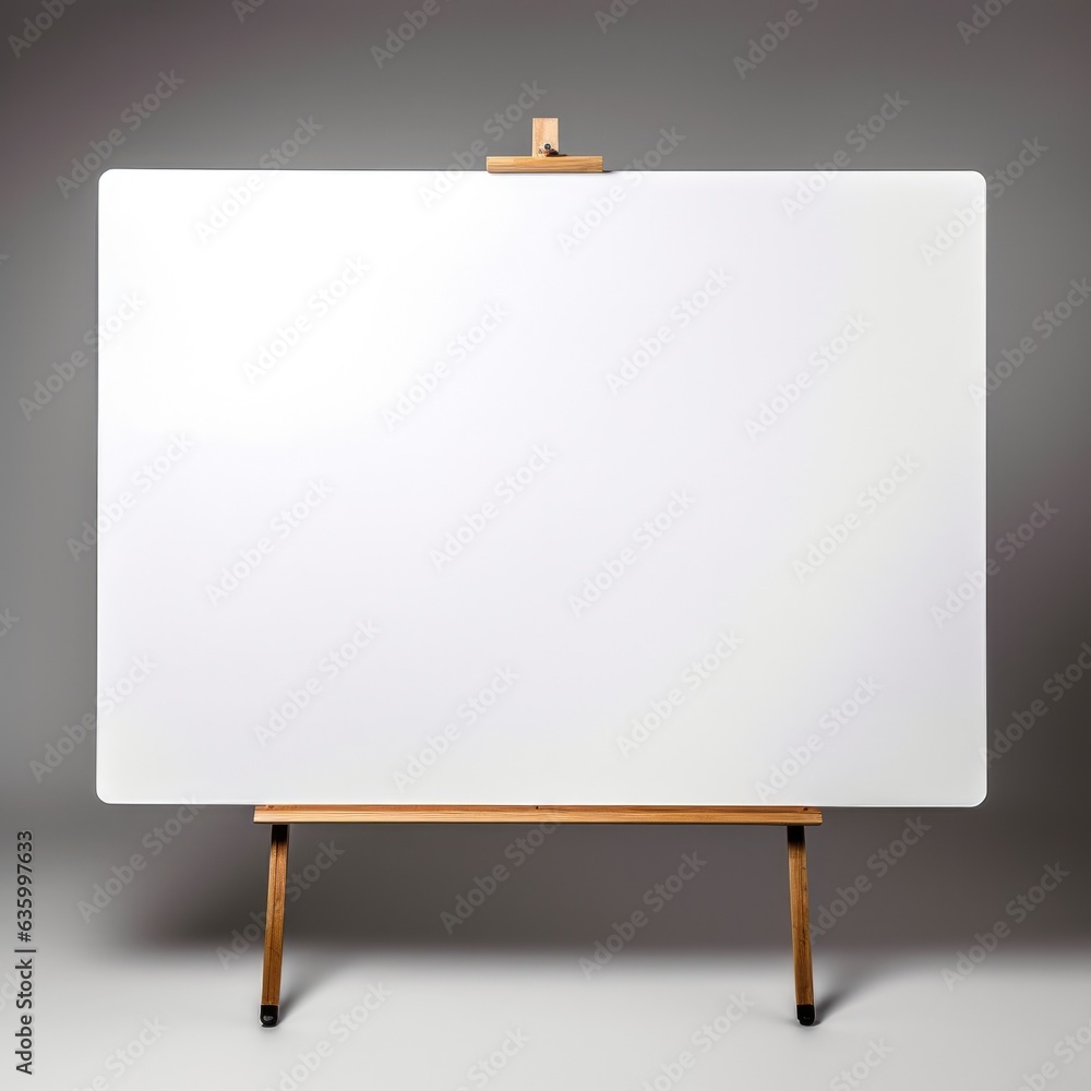 Obraz premium an empty easel with a blank canvas