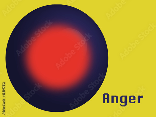 Anger, abstract Illustration