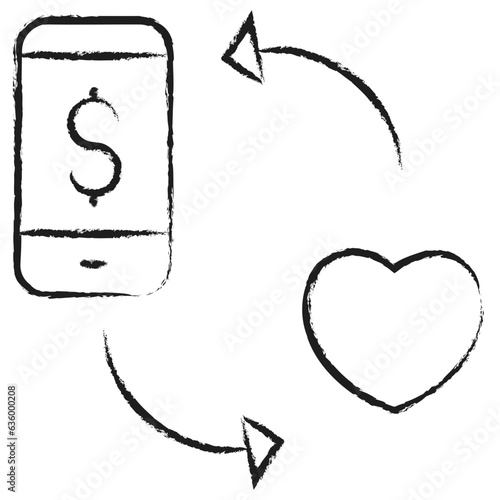 Hand drawn Phone icon