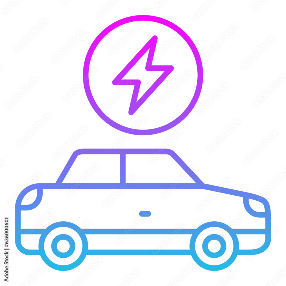 Electric Car Icon Electric Car Icon
