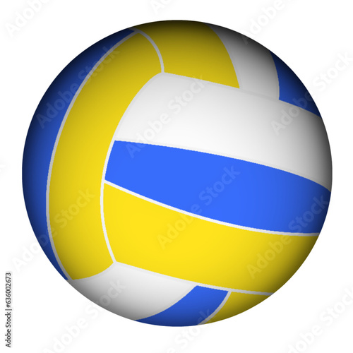 Volleyball 3D Icon Clipart Cartoon