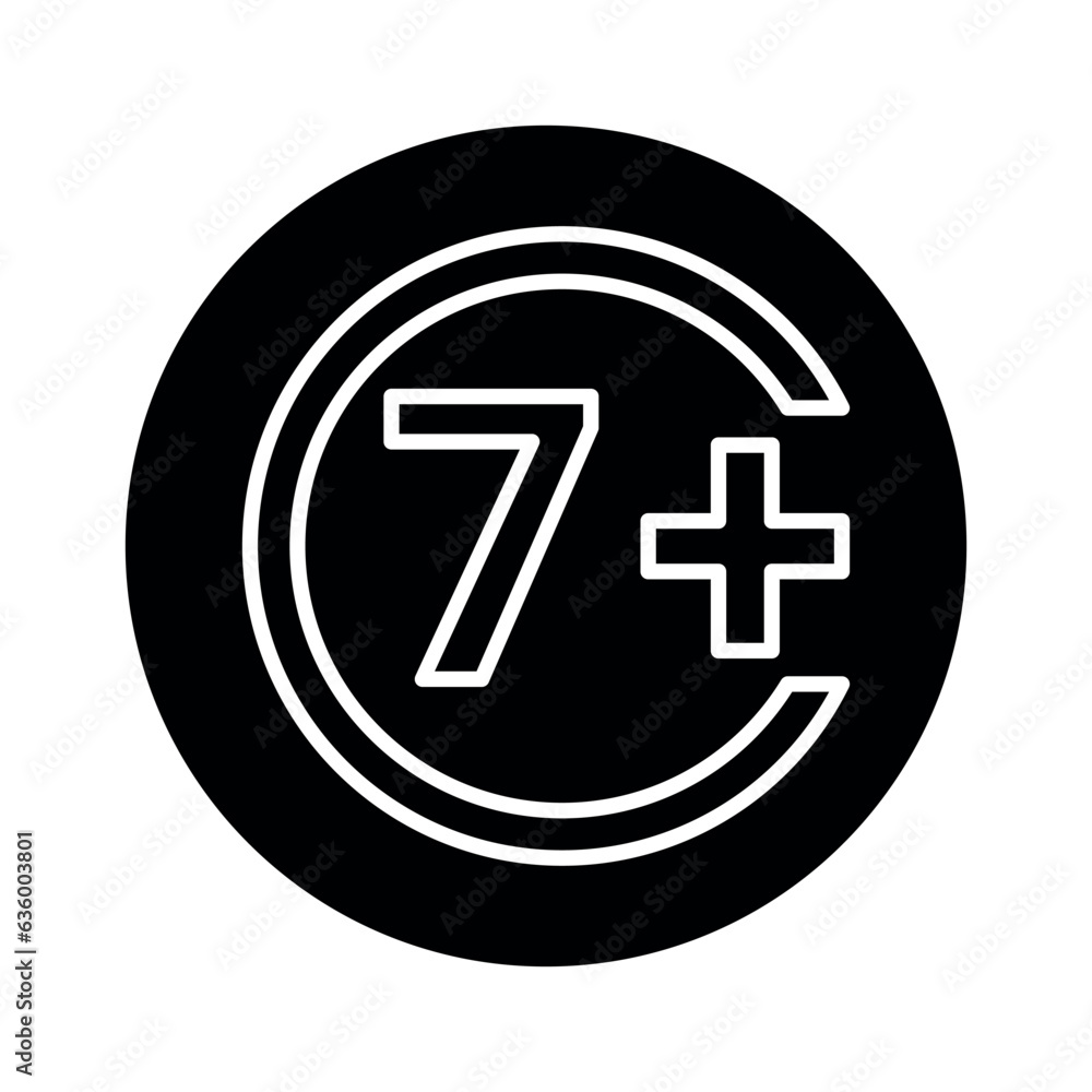 Age limit line color icon. Physiotherapy, acupuncture. Age limit line color icon. Physiotherapy, acupuncture.