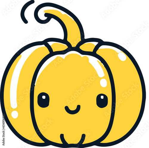 Kawaii Pumpkin II Yellow Pumpkin with Smiley Face II
Cartoon Pumpkin 